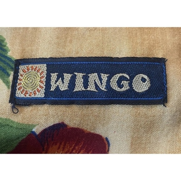 Wingo Tropical Hawaiian Button Down Short Sleeved Shirt Surf Mens Large‎ (650) - Picture 3 of 5